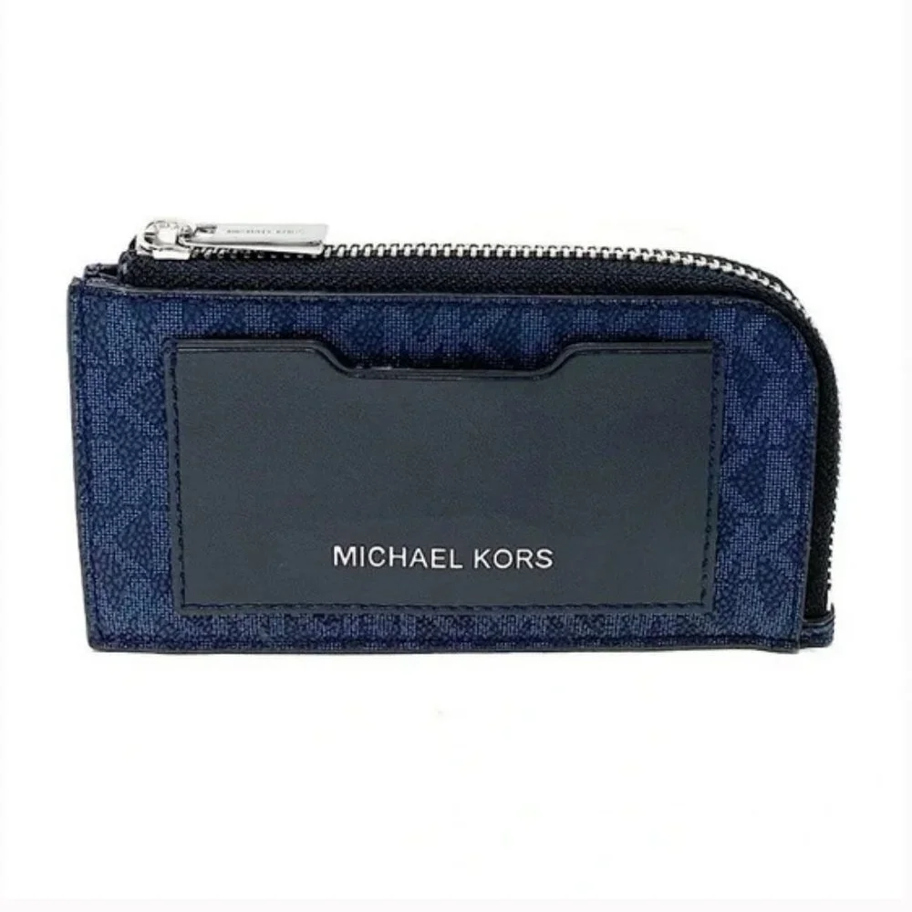 Michael Kors L Zip Mini Wallet Admiral NWT